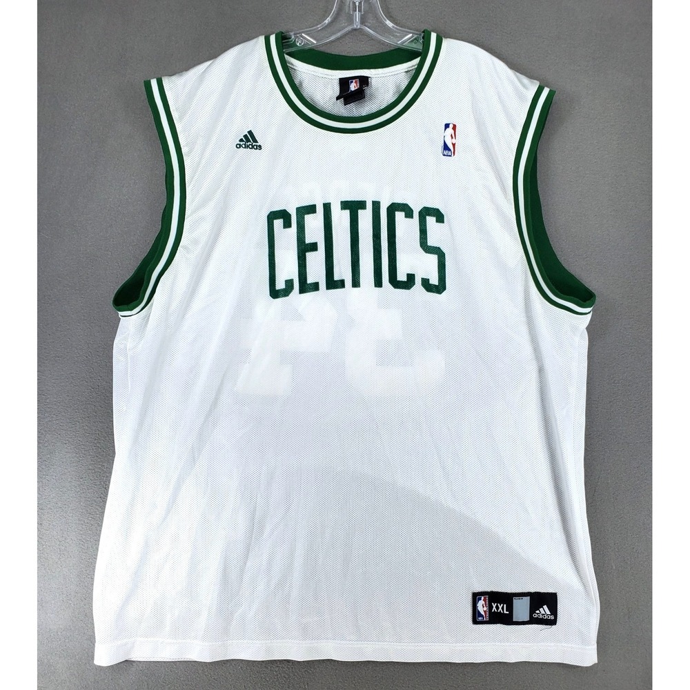 FLAW** adidas Paul Pierce Boston Celtics Performance‎ Jersey White Size XXL